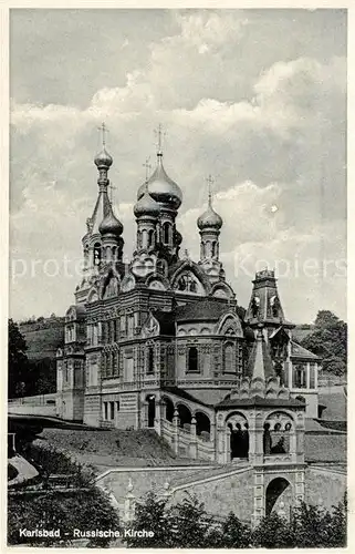 AK / Ansichtskarte Russische_Kirche_Kapelle Karlsbad  Russische_Kirche_Kapelle