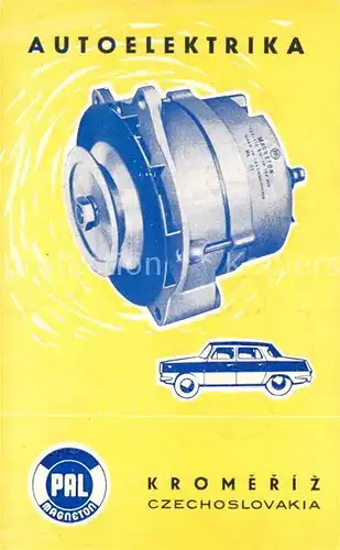 AK / Ansichtskarte Autos Werbung Pal Magneton Autoelektrika Kromeriz Czechoslovakia  Autos