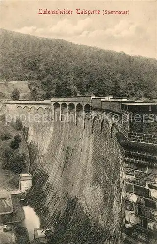 AK / Ansichtskarte Luedenscheid Talsperre Sperrmauer Luedenscheid