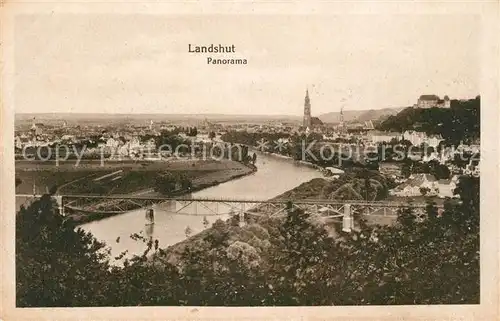 AK / Ansichtskarte Landshut_Isar Panorama Landshut Isar