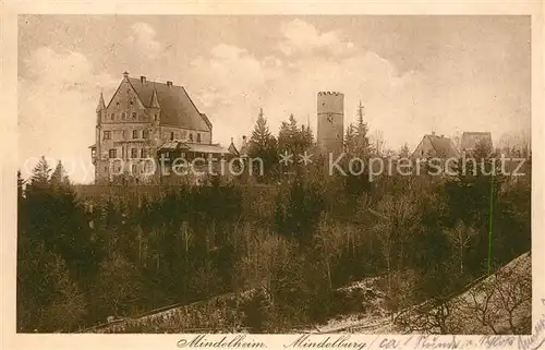 AK / Ansichtskarte Mindelheim Mindelburg Turm Mindelheim