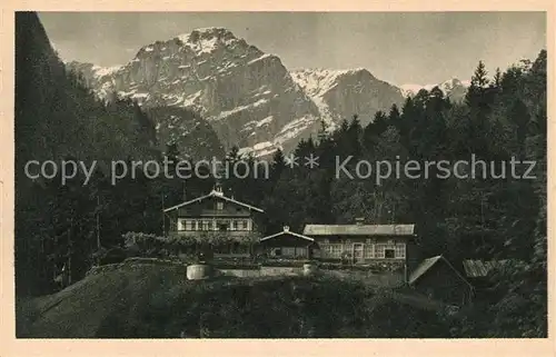 AK / Ansichtskarte Bad_Reichenhall Alpengaststaette zum Schroffen Bad_Reichenhall