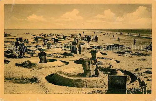 AK / Ansichtskarte St_Peter Ording Sandbaenke  St_Peter Ording