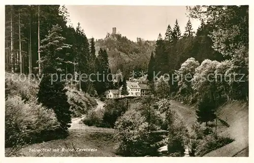 AK / Ansichtskarte Bad_Teinach Zavelstein Teinachtal mit Ruine Zavelstein Bad_Teinach Zavelstein