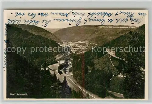 AK / Ansichtskarte Bad_Liebenzell Panorama Blick ins Tal Kurort im Schwarzwald Bad_Liebenzell