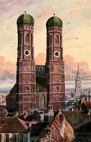 AK / Ansichtskarte Verlag_Wiedemann_WIRO_Nr. 2159 D Muenchen Frauenkirche  Verlag_Wiedemann_WIRO_Nr.