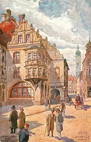 AK / Ansichtskarte Wagner_Richard_Kuenstler Muenchen Hofbraeuhaus  Wagner_Richard_Kuenstler