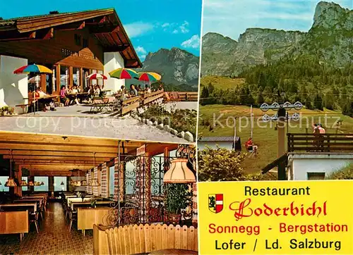 AK / Ansichtskarte Lofer Panorama Restaurant Loderbichl  Lofer