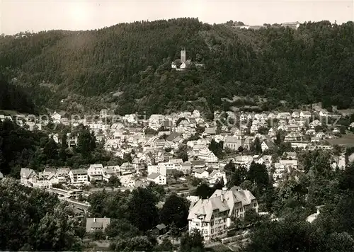 AK / Ansichtskarte Bad_Liebenzell Stadtpanorama mit Blick zur Burg Kurort im Schwarzwald Bad_Liebenzell