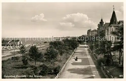 AK / Ansichtskarte Zinnowitz_Ostseebad Am Strande Zinnowitz_Ostseebad