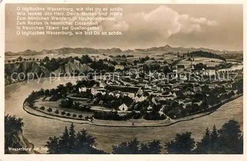 AK / Ansichtskarte Wasserburg_Inn Panorama Wasserburg Inn