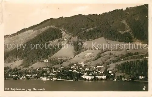 AK / Ansichtskarte Tegernsee mit Neureuth Tegernsee