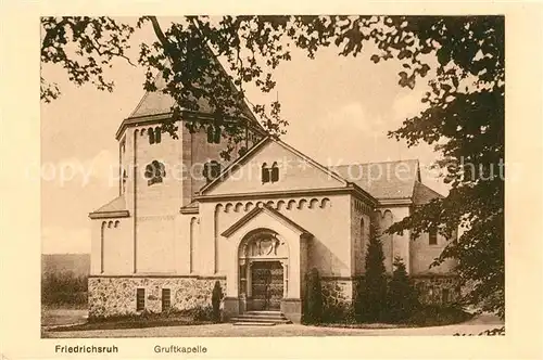 AK / Ansichtskarte Friedrichsruh_Hamburg Gruftkapelle Friedrichsruh Hamburg