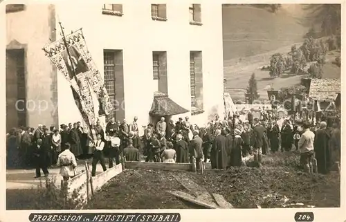 AK / Ansichtskarte Neustift_Stubaital_Tirol Prozession Neustift_Stubaital_Tirol