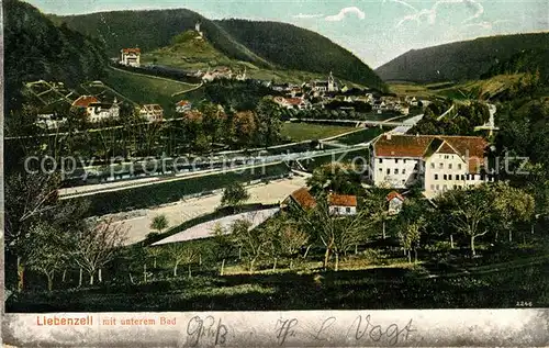 AK / Ansichtskarte Bad_Liebenzell Panorama Nagoldtal mit unterem Bad Bad_Liebenzell