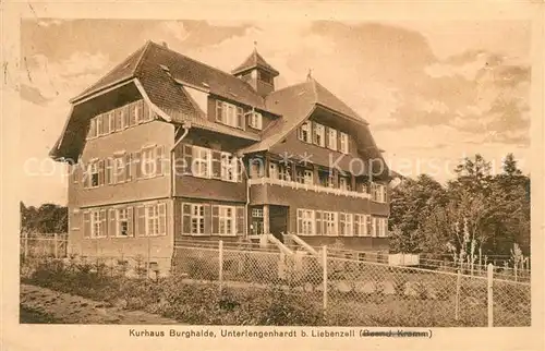 AK / Ansichtskarte Unterlengenhardt Kurhaus Burghalde Unterlengenhardt