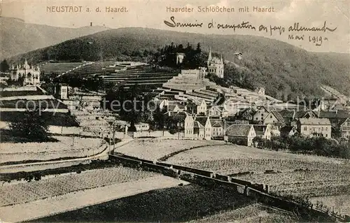 AK / Ansichtskarte Neustadt_Haardt Haardter Schloesschen mit Haardt Neustadt_Haardt