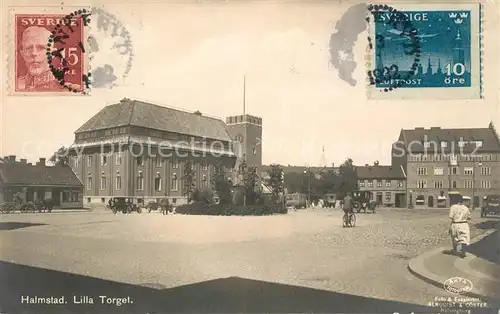 AK / Ansichtskarte Halmstad Lilla Torget Halmstad