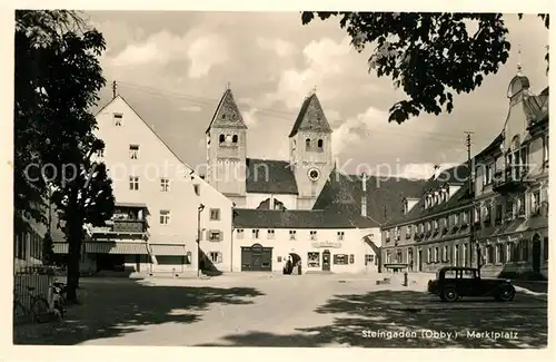 AK / Ansichtskarte Steingaden_Oberbayern Marktplatz Steingaden Oberbayern