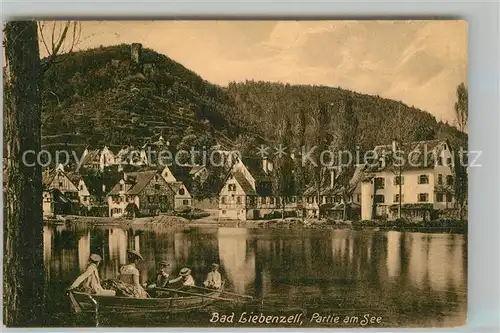 AK / Ansichtskarte Bad_Liebenzell Partie am See Kurort im Schwarzwald Bad_Liebenzell