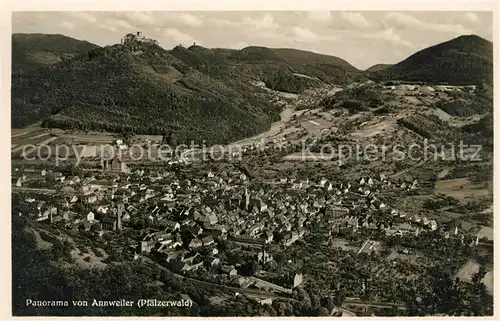 AK / Ansichtskarte Annweiler_Trifels Fliegeraufnahme mit Pfaelzerwald Annweiler_Trifels