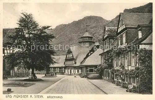 AK / Ansichtskarte Bad_Muenster_Stein_Ebernburg Baederhaus Bad_Muenster