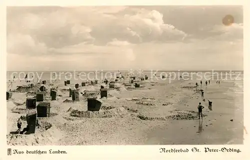 AK / Ansichtskarte St_Peter Ording Strand St_Peter Ording