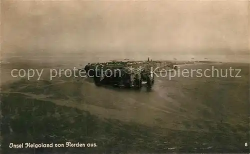 AK / Ansichtskarte Helgoland Fliegeraufnahme von Norden aus Helgoland