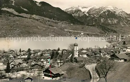 AK / Ansichtskarte Sachseln_OW am Sarnersee mit Pilatus Sachseln OW