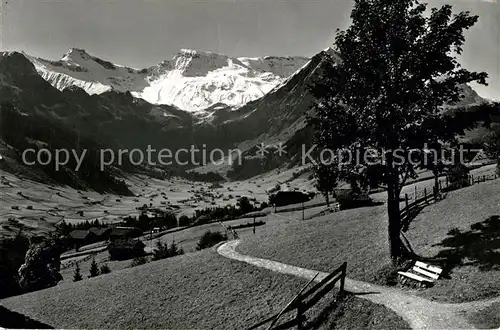 AK / Ansichtskarte Adelboden Hoernliweg Steghorn und Wildstrubel Adelboden