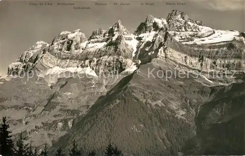 AK / Ansichtskarte Champery Les Dents du Midi Champery