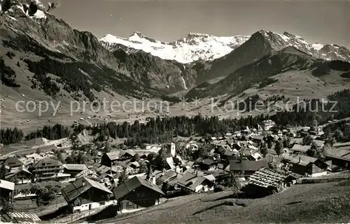 AK / Ansichtskarte Adelboden Tierhoernli Steghorn Wildstrubel Fitzer Ratstock Amertenspitz Adelboden