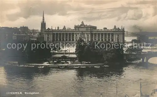 AK / Ansichtskarte Stockholm Riksdagshuset Stockholm