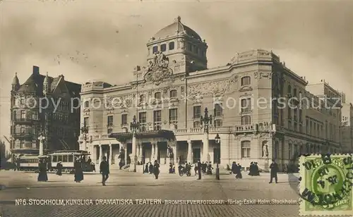 AK / Ansichtskarte Stockholm Dramatiska Teatern Stockholm