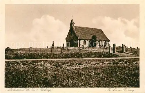 AK / Ansichtskarte St_Peter Ording Kirche in Ording St_Peter Ording