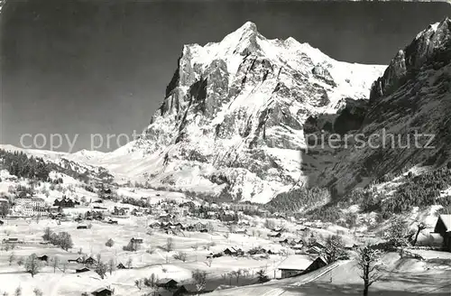 AK / Ansichtskarte Grindelwald mit Wetterhorn Grindelwald