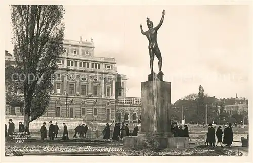 AK / Ansichtskarte Stockholm Stroempaterren Denkmal Stockholm