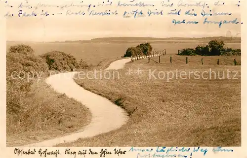 AK / Ansichtskarte Hohwacht_Ostseebad Weg hohes Ufer Hohwacht_Ostseebad