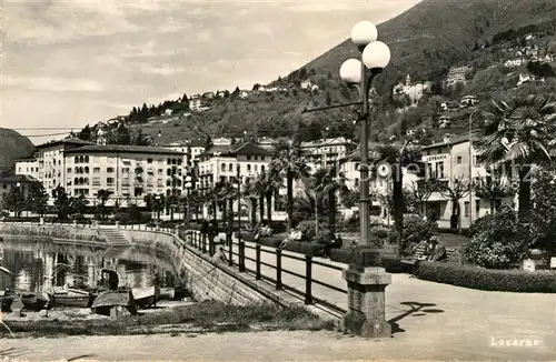 AK / Ansichtskarte Locarno_Lago_Maggiore Strandpromenade Locarno_Lago_Maggiore