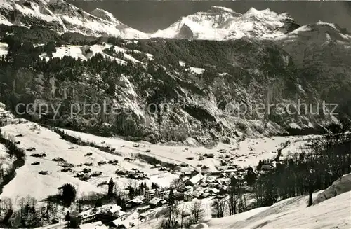 AK / Ansichtskarte Lauterbrunnen_BE Jungfrau Winterlandschaft Lauterbrunnen BE