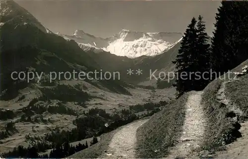 AK / Ansichtskarte Adelboden Hoernliweg Steghorn Wildstrubel Adelboden