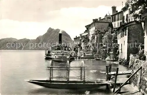 AK / Ansichtskarte Gandria_Lago_di_Lugano Hafen Gandria_Lago_di_Lugano