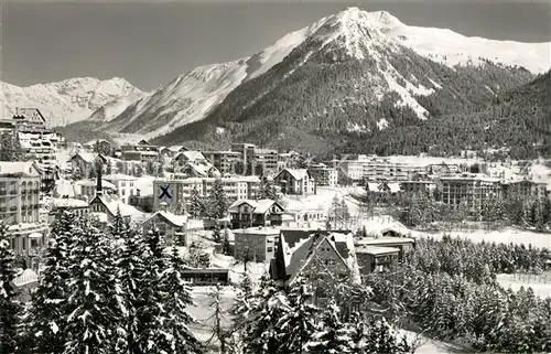 AK / Ansichtskarte Davos_Dorf_GR Englisch Viertel Raetikon Seehorn Winter Davos_Dorf_GR