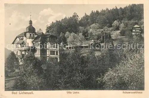 AK / Ansichtskarte Bad_Liebenzell Villa Lioba Schwarzwaldhaus Kurort im Schwarzwald Bad_Liebenzell