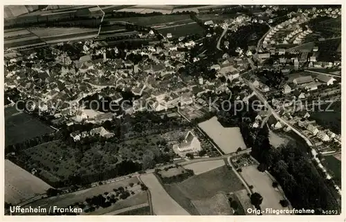 AK / Ansichtskarte Uffenheim Original Fliegeraufnahme Uffenheim