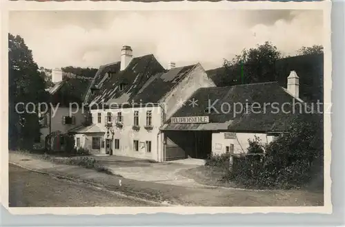 AK / Ansichtskarte Hinterbruehl_Niederoesterreich Hoeldrichsmuehle Wo Schubert die Muellerlieder komponiert haben soll Hinterbruehl