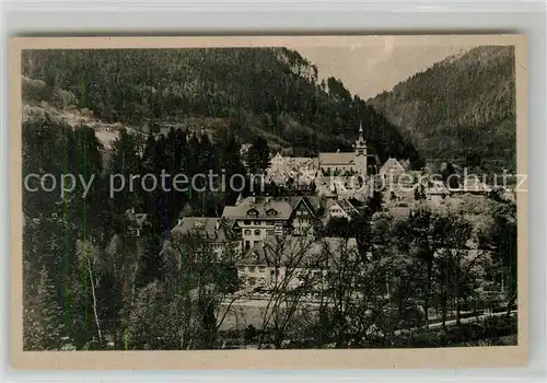 AK / Ansichtskarte Bad_Liebenzell Teilansicht mit Kirche Kurort im Schwarzwald Bad_Liebenzell