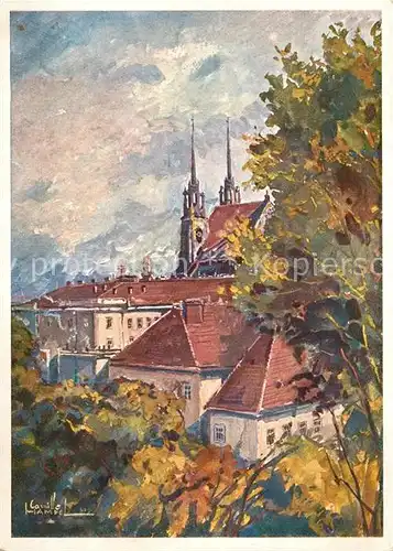 AK / Ansichtskarte Bruenn_Brno Petersdom Bruenn_Brno