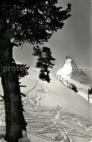 AK / Ansichtskarte Zermatt_VS Gornergratbahn Matterhorn Zermatt_VS