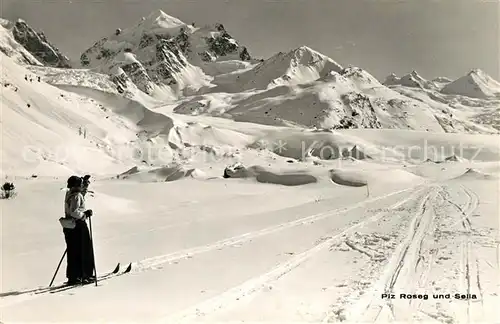 AK / Ansichtskarte Piz_Roseg und Sella Piz_Roseg